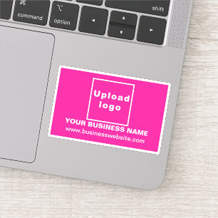 Adesivo Site comercial no retângulo rosa vinil Sticker