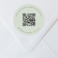 Site de casamento Detalhes do código QR rsvp sage
