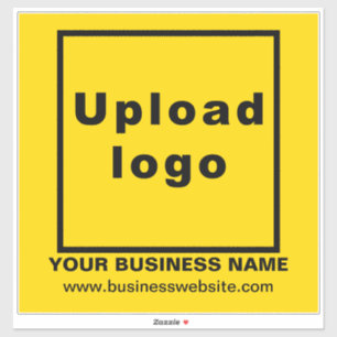 Adesivo Site de empresa na Web em Yellow Large Square Viny