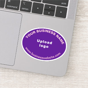 Adesivo Site de negócios na web em forma de oval roxo Vini