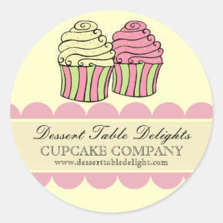 Adesivo Site de publicidade comercial em Stripes de cupcak