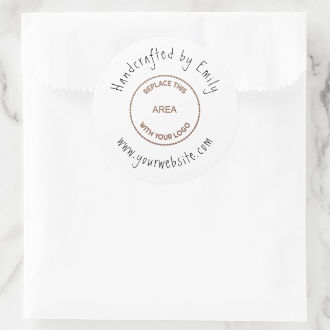 Adesivo Site para pequenas empresas de Artesanatos de logo (Bolsa)