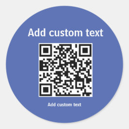 Adesivo site personalizado de personalização do código QR