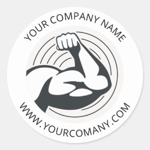 Adesivo Site Simples de Empresa com Logotipo Empresarial P