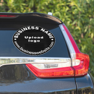 Adesivo Sítio Web Comercial Em Black Round Large Vinyl