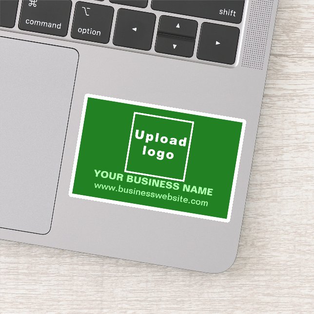 Adesivo Sítio Web Comercial no Retângulo Verde Vinil Stick (Detalhe)