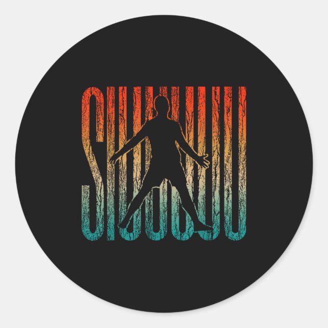 Adesivo Siuuu Funny Soccer Football Boys Men Women Soccer  (Frente)