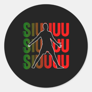Adesivo Siuuu Futebol Engraçado Futebol Meninos Homens Mul
