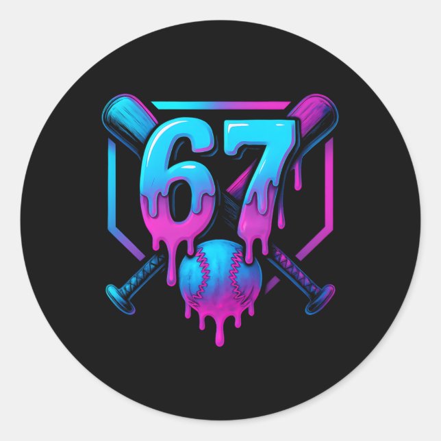 Adesivo Six Seven Sell Ice Cream Drip Cool 67 Gen Alpha Sl (Frente)