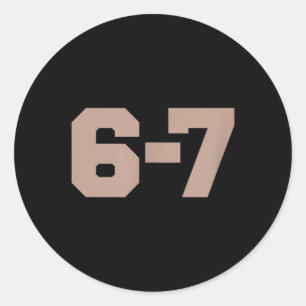 Adesivo Six Seven Trending 67 Logo _1