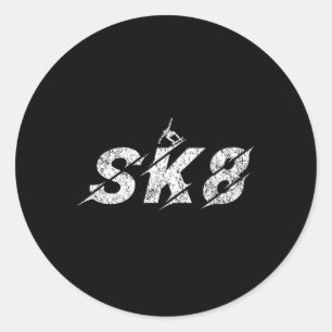 Adesivo Sk8 Skate Patinador Crianças Meninos Meninas Skate