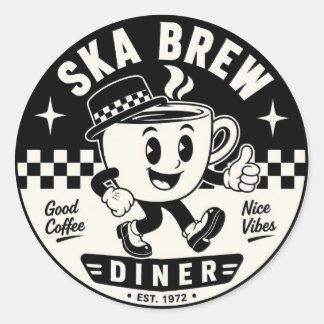 Adesivo ska brew Coffee Club lanchonete –
