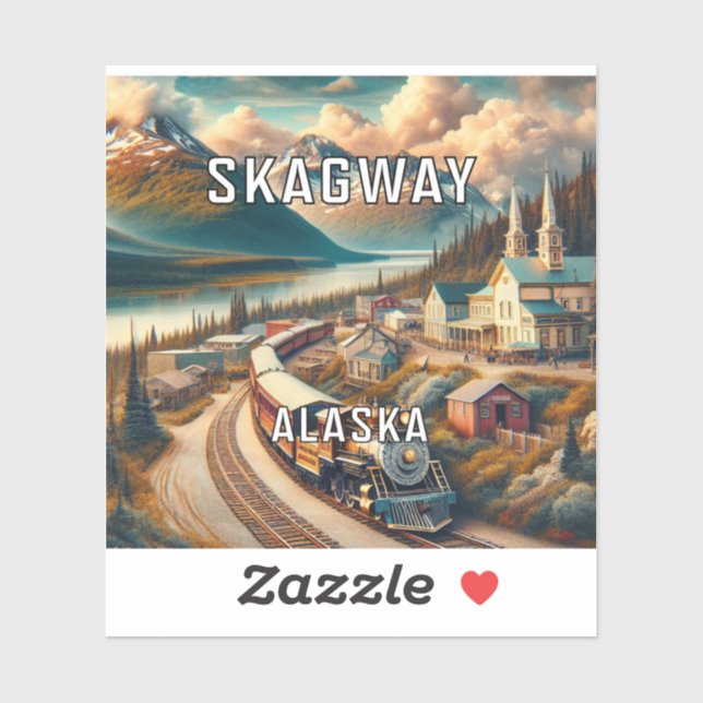 Adesivo Skagway Alaska 3 Inch Vinyl Sticker (Folha)