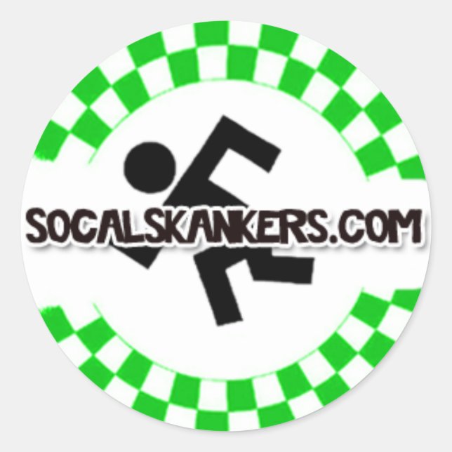 Adesivo Skankin' (Branco) (Frente)