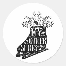 Adesivo Skate de gelo Vintage