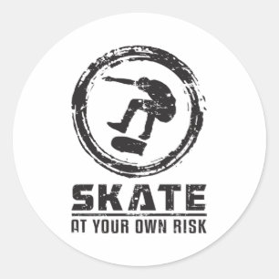 Adesivo Skate de skate Skateboard Gift Engraçado
