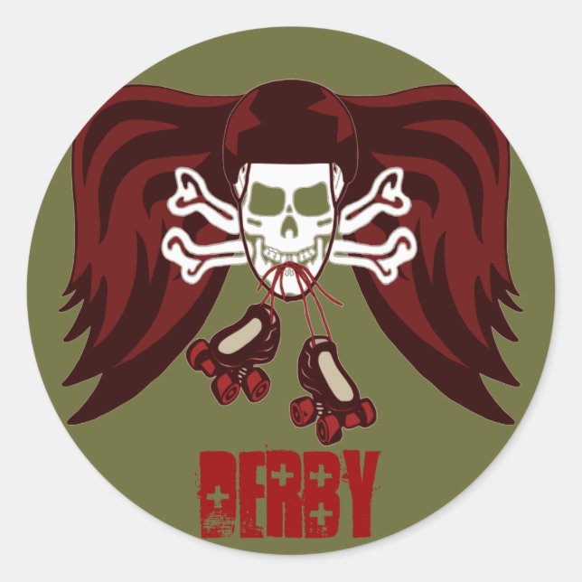 Adesivo Skate ou morra com asas de anjo (Frente)