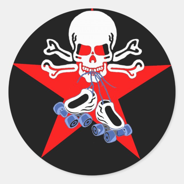 Adesivo Skate ou morrer com estrela jammer (Frente)