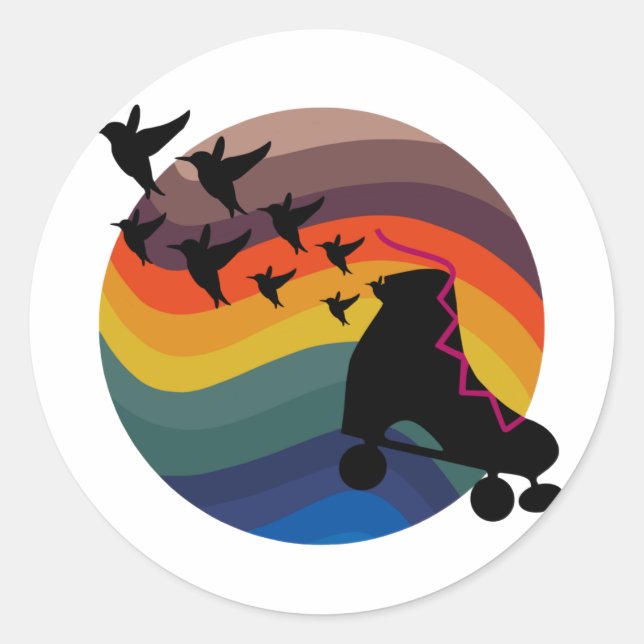 Adesivo Skate retrô isento (Frente)