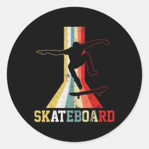 Adesivo Skate Retro Skateboard Skateboarding
