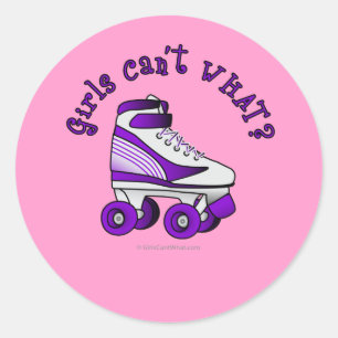 Adesivo Skate Roller Derby - Roxo