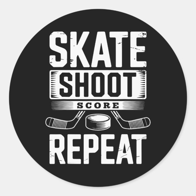 Adesivo Skate Shoot Score Repeat (2)  (Frente)
