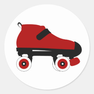Adesivo skate vermelho do cilindro quádruplo