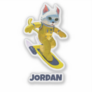 Adesivo skate voador personalizado