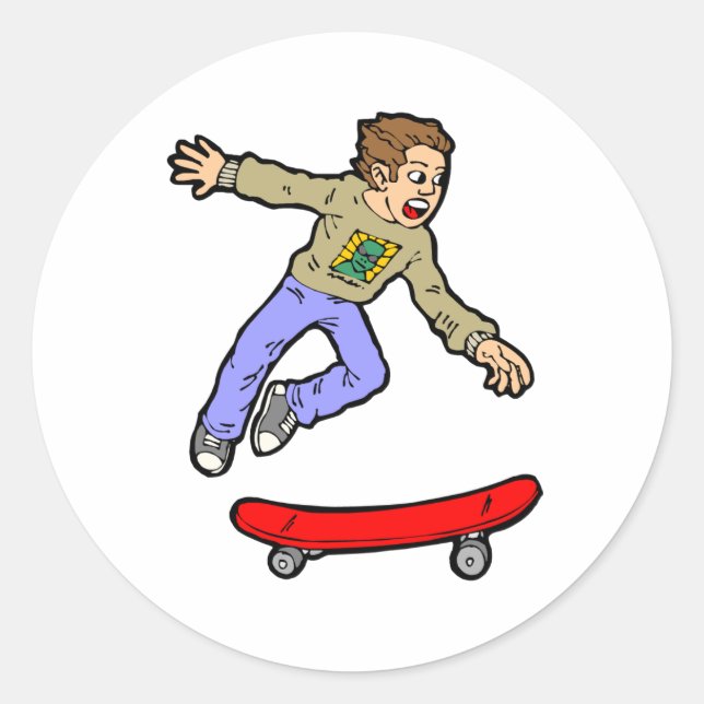 Adesivo Skateboard Air Jump Skateboard (Frente)