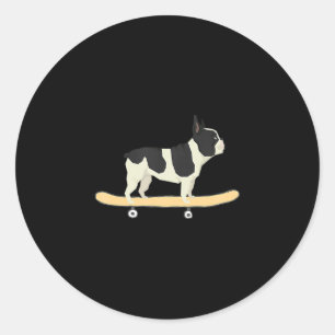Adesivo Skateboard French Bulldog Puppy Gift