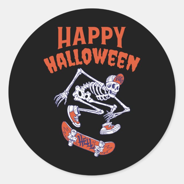 Adesivo Skateboard Halloween (Frente)