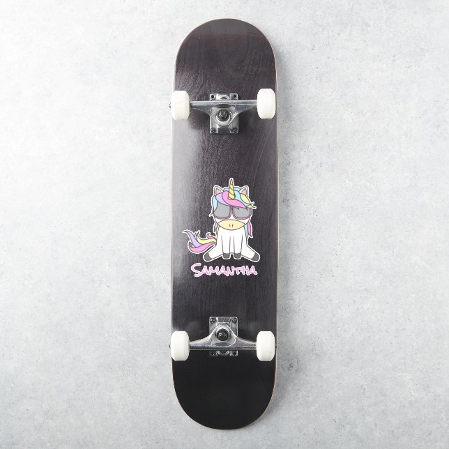 Adesivo Skateboard Raiinbow Unicorn Sticker (Skate)