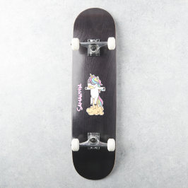 Adesivo Skateboard Unicorn Power Sticker