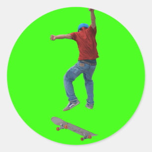 Adesivo Skateboarder Consiga Alguma Ação Aérea Kulcha Art