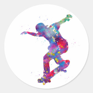 Adesivo Skateboarding