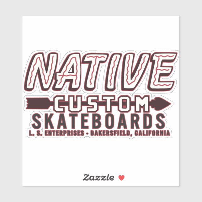 ADESIVO SKATEBOARDS NATIVOS (Folha)