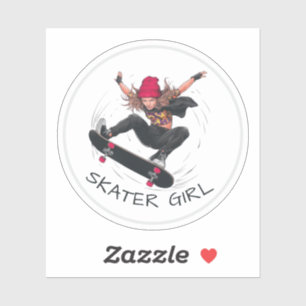 Adesivo Skater Girl