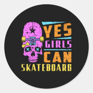 Adesivo Skater Girl Skate Skate De Patinação Sk8 Ideia D