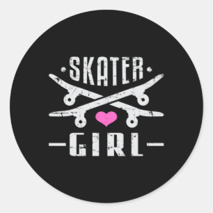 Adesivo Skater Girl Skate Skate Sk8 - Skate Dom Idea