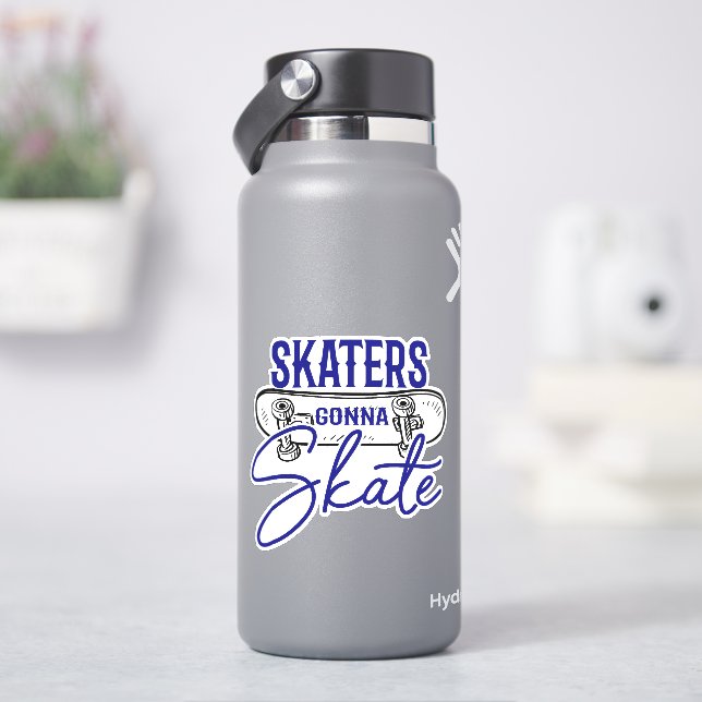 Adesivo Skater Gonna Skateboard 4" Kiss Corte Vinil Sticke (HidroFlask)