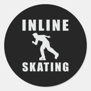 Adesivo Skates Peles em Pé Inliner Engraçado Presente