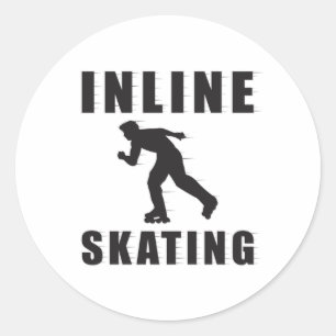 Adesivo Skates Skater Inliner Engraçado Presente