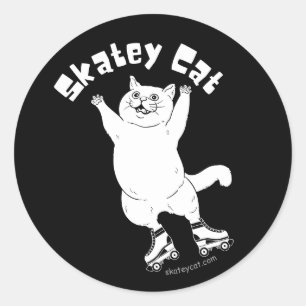 Adesivo Skatey Cat Sticker
