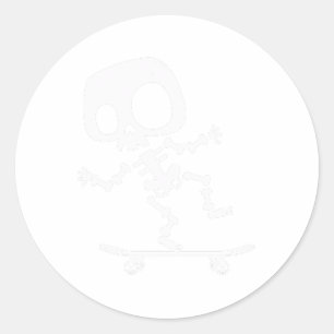 Adesivo Skeletboard Skateboard Halloween Costume Divertido