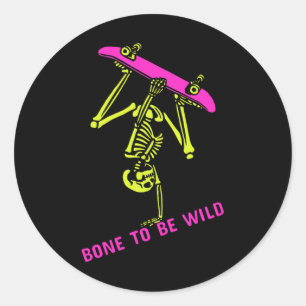 Adesivo Skeletboarder Halloween Figurume Mulheres