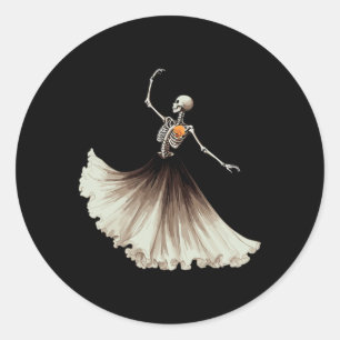 Adesivo Skeleton Ballerina Balé Dance Halloween Mulheres G