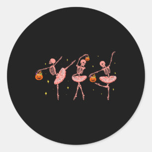 Adesivo Skeleton Ballerina Halloween Jack O Dancer Lantern