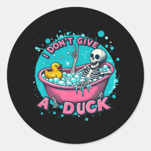 Adesivo Skeleton Bath Humor Rubber Duck Dia de as Bruxas e