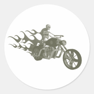 Adesivo Skeleton Biker/Bike Rider: