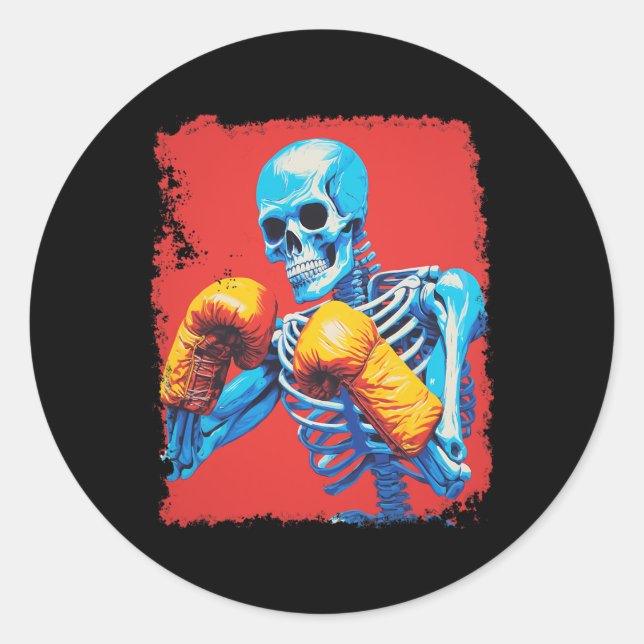 Adesivo Skeleton Boxing (Frente)